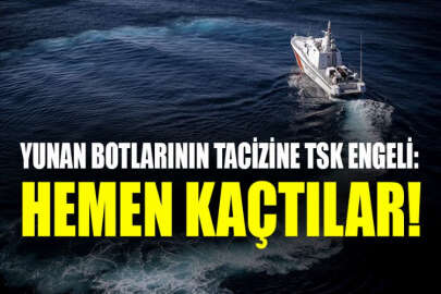 Yunan botlarının tacizine TSK engeli: Hemen kaçtılar!