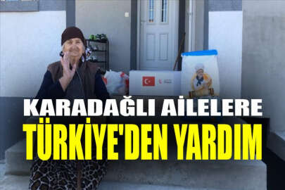 Karadağlı ailelere Türkiye'den yardım