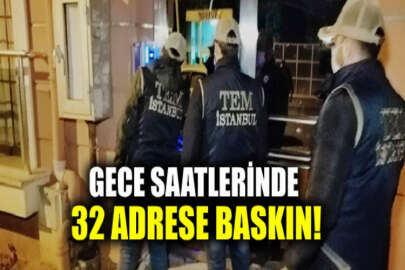 İstanbul'da FETÖ operasyonu: 32 adrese baskın