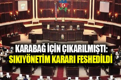 Azerbaycan'da "savaş hali" sona erdi