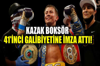 Kazak boksör Golovkin, şampiyonluk rekorunu kırdı