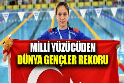 Milli yüzücü, 1500 metrede dünya gençler rekorunu kırdı