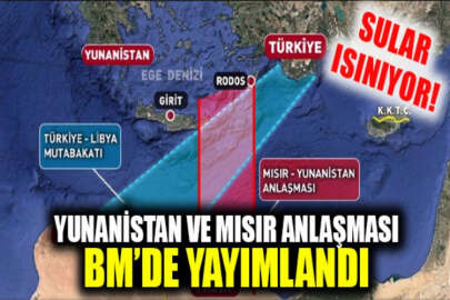 Yunanistan ve Mısır MEB anlaşması, BM’de yayımlandı