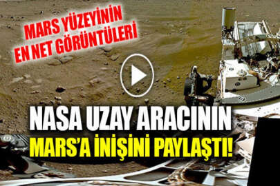 NASA, uzay aracının Mars'a indiği görüntüleri paylaştı