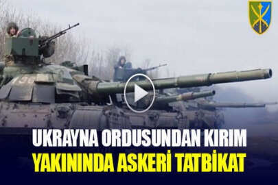 Ukrayna tank birliklerinden Kırım yakınlarında askeri tatbikat