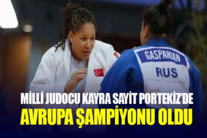 Milli sporcu Kayra Sayit, Avrupa Judo Şampiyonasında altın madalya kazandı