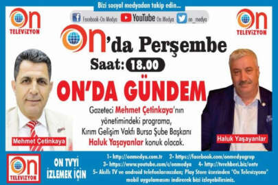 Kırım Gelişim Vakfı Bursa Şube Başkanı Haluk Yaşayanlar,  On TV'de Kırım'daki son gelişmeleri aktaracak