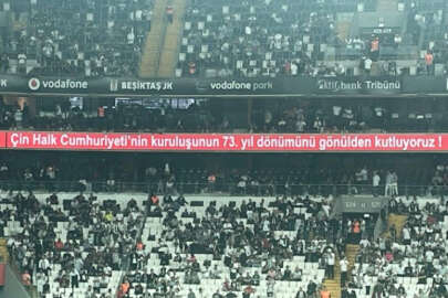 Beşiktaş, Doğu Türkistan işgalini unuttu Çin'in kuruluşunu kutladı!