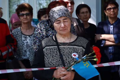 Kırım'ın Büyük Onlar kasabasında, 18 Mayıs Kırım Tatar Sürgünü ve Soykırımı kurbanları anıldı