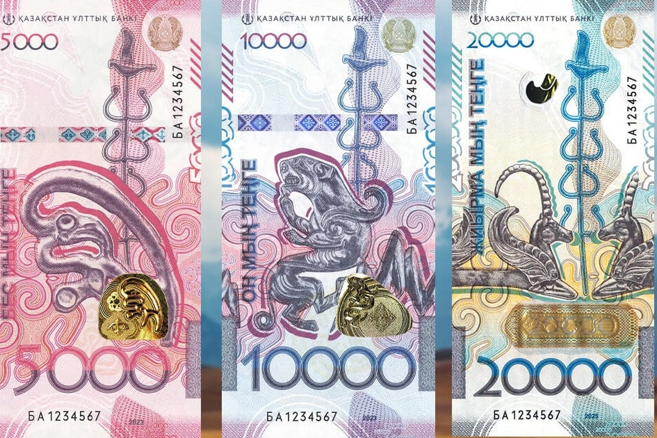 Kazakistan'ın yeni banknotlarında Rusça ifadeler kaldırıldı