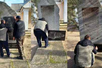 İşgalci Rusya, Herson'daki Holodomor anıtlarını yok ediyor