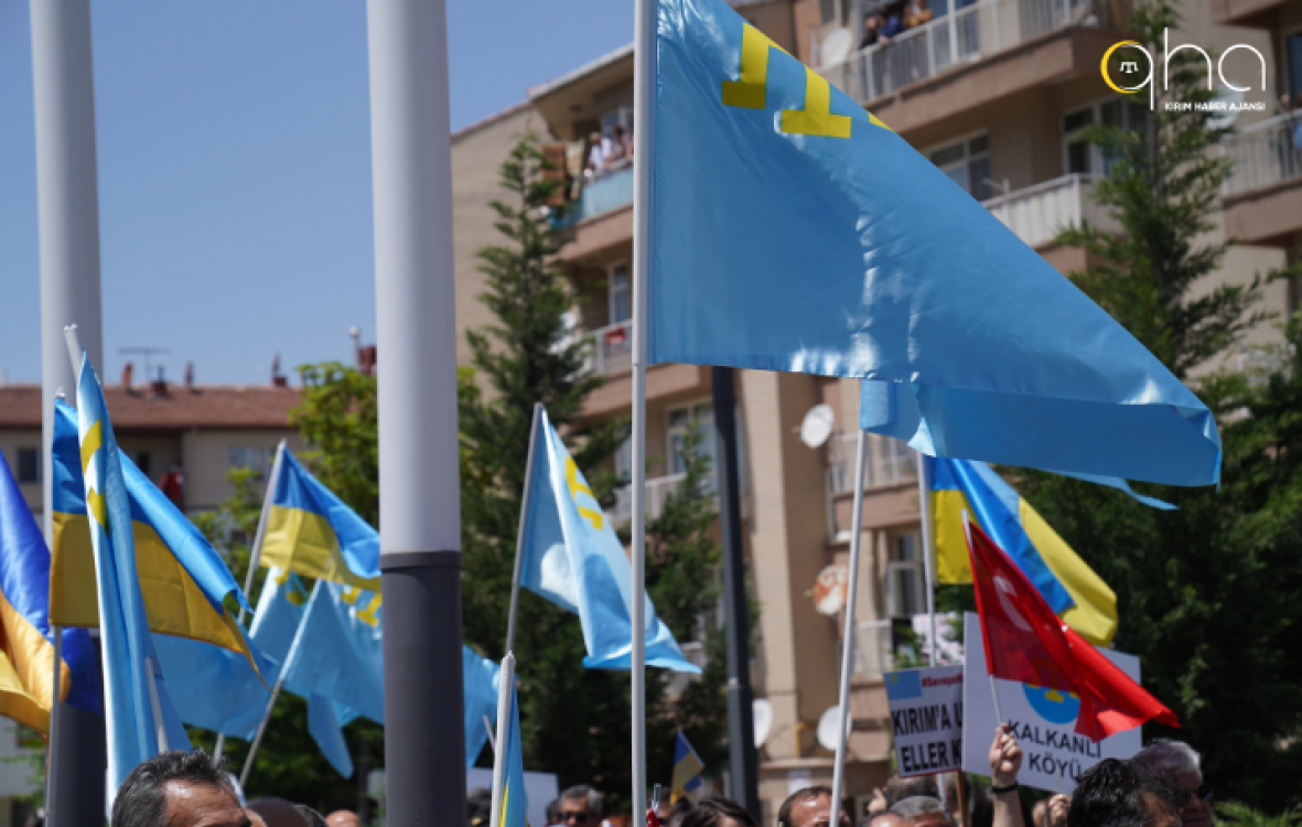 Eskişehir'de 18 Mayıs Kırım Tatar Sürgünü şehitleri için anma yürüyüşü -  QHA - Kırım Haber Ajansı