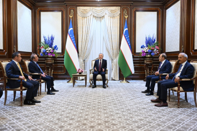 Cengiz ve Kalyon Holding Özbekistan'da: Cumhurbaşkanı Mirziyoyev ile görüştü