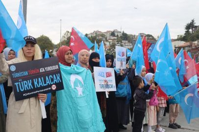 Doğu Türkistan'ın işgali İstanbul'da protesto edildi