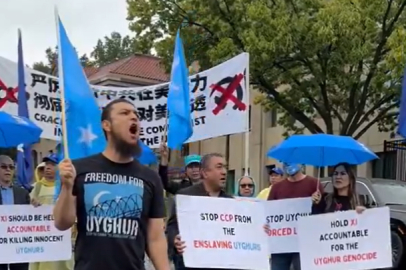 ABD'de Doğu Türkistan'ın işgali protesto edildi