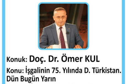 Kırım Derneği İstanbul Şubesinden "İşgalinin 75. Yılında Doğu Türkistan: Dün Bugün Yarın" konferansı