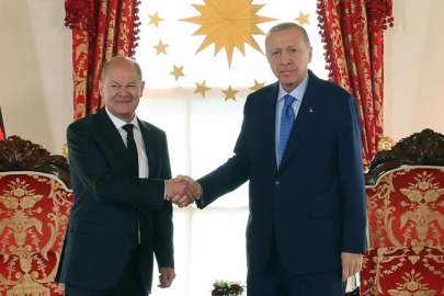 Cumhurbaşkanı Erdoğan, Almanya Başbakanı Scholz’u kabul etti