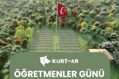 Kurt-Ar Derneğinden 24 Kasım Öğretmenler Günü'nde fidan programı